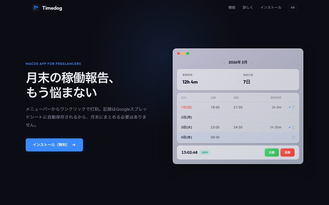 timedog のスクリーンショット